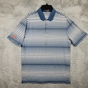 Nike Golf Tour Performance Dri Fit Polo Shirt Mens XL Striped 2 PSC‎ Logo